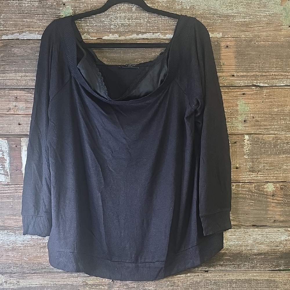 Lane Bryant Black Long Sleeve Sweater, Size 18/20, NWOT